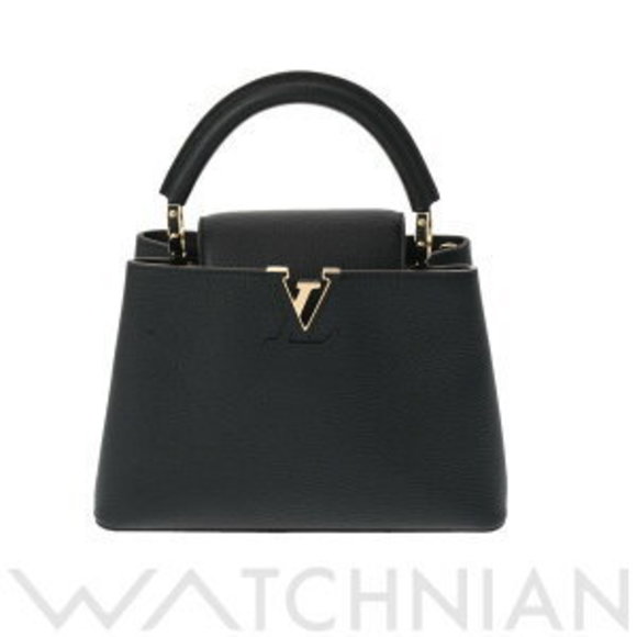 Louis Vuitton Capucines Bag Black Taurillon Leather Handbag - Picture 1 of 9